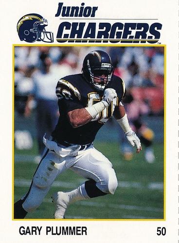 1991 Von's San Diego Chargers #7 Gary Plummer Front