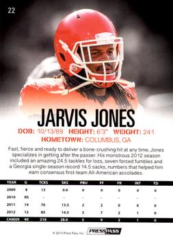 2013 Press Pass - Gold #22 Jarvis Jones Back
