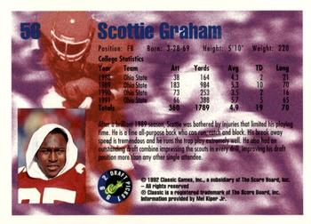 1992 Classic Blister #56 Scottie Graham Back