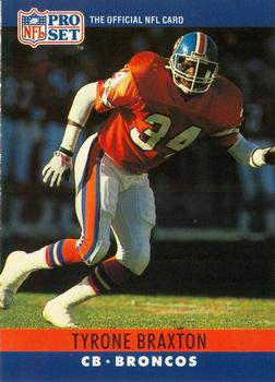1990 Pro Set FACT Cincinnati #87 Tyrone Braxton Front