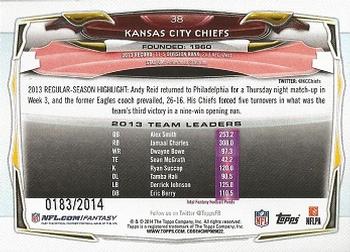 2014 Topps - Gold #38 Kansas City Chiefs Back