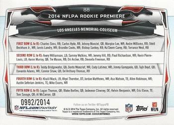 2014 Topps - Gold #88 2014 NFLPA Rookie Premiere Back