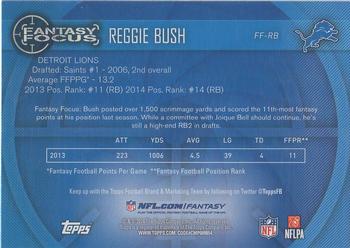2014 Topps - Fantasy Focus #FF-RB Reggie Bush Back