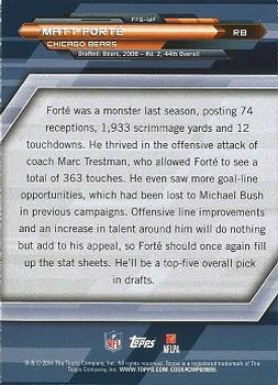 2014 Topps - Fantasy Strategies #FFS-MF Matt Forte Back