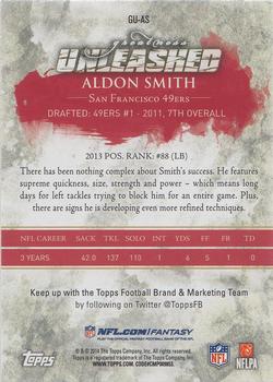 2014 Topps - Greatness Unleashed #GU-AS Aldon Smith Back
