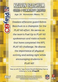 2014 Topps - Play 60 Community Mentors #NNO Kelvin Beachum Back