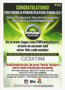 2014 Topps - Power Players #PP-125 Keenan Allen Back
