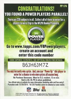 2014 Topps - Power Players #PP-176 Cecil Shorts Back