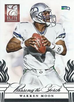 2014 Panini Elite - Passing the Torch Silver #5 Warren Moon / Russell Wilson Front