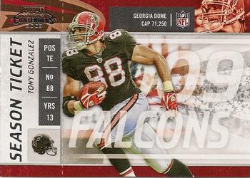 2009 Playoff Contenders #7 Tony Gonzalez Front