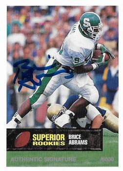 1994 Superior Rookies - Autographs #11 Brice Abrams Front
