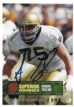 1994 Superior Rookies - Autographs #16 Aaron Taylor Front