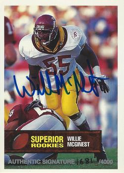 1994 Superior Rookies - Autographs #55 Willie McGinest Front