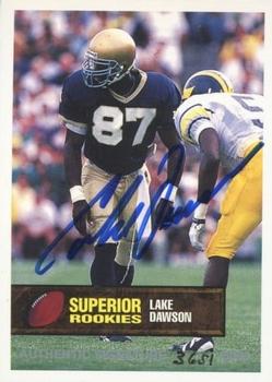 1994 Superior Rookies - Autographs #65 Lake Dawson Front