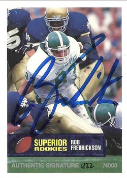 1994 Superior Rookies - Autographs #66 Rob Fredrickson Front