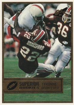 1994 Superior Rookies - Gold #36 Tyronne Drakeford Front