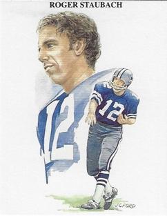 1989 All Time Great Quarterbacks #15 Roger Staubach Front