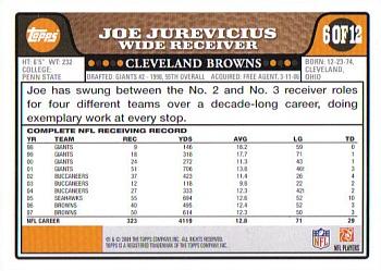 2008 Topps Cleveland Browns #6 Joe Jurevicius Back