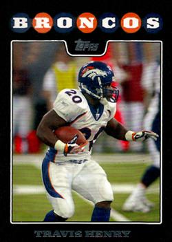 2008 Topps Denver Broncos #DEN6 Travis Henry Front