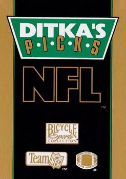 1993 U.S. Playing Cards Ditka's Picks #6♦ Percy Snow Back