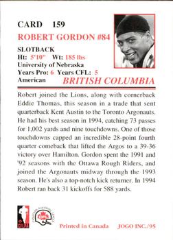 1995 JOGO #159 Robert Gordon Back
