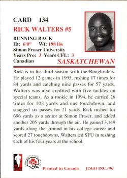 1996 JOGO #134 Rick Walters Back