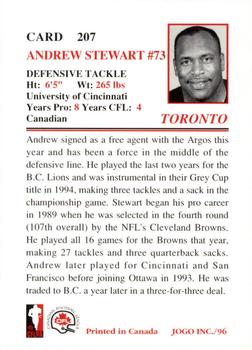 1996 JOGO #207 Andrew Stewart Back