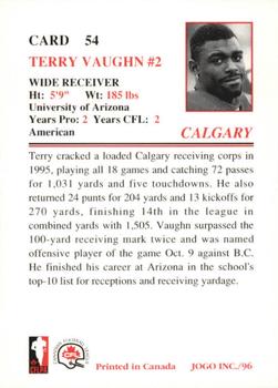 1996 JOGO #54 Terry Vaughn Back