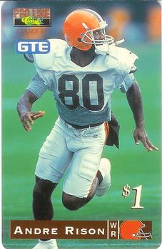 1995 Pro Line Series II - Phone Cards $1 #21 Andre Rison Front