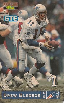 1995 Pro Line Series II - Phone Cards $1 #8 Drew Bledsoe Front