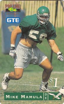 1995 Pro Line Series II - Phone Cards $1 #14 Mike Mamula Front