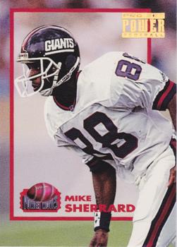1993 Pro Set Power - Power Moves Gold #PM40 Mike Sherrard Front