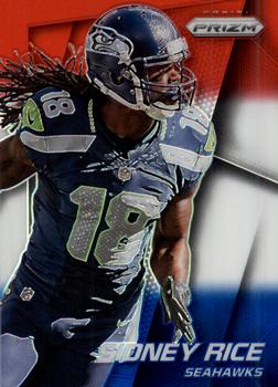 2014 Panini Prizm - Red White And Blue Prizm #73 Sidney Rice Front
