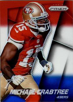2014 Panini Prizm - Red White And Blue Prizm #74 Michael Crabtree Front