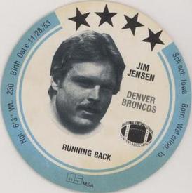 1981 Holsum Discs #NNO Jim Jensen Front