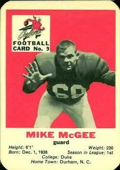 1960 Mayrose Franks St. Louis Cardinals #9 Mike McGee Front