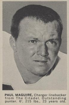 1961 Golden Tulip San Diego Chargers #NNO Paul Maguire Front