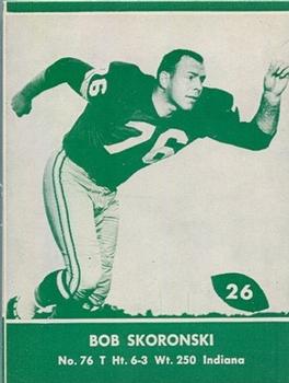 1961 Lake to Lake Green Bay Packers #26 Bob Skoronski Front