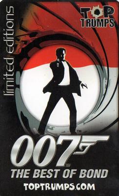 2008 Top Trumps Limited Editions 007 The Best of James Bond #NNO Alec Trevelyan Back