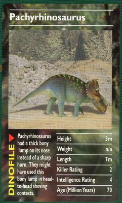2003 Top Trumps Dinosaurs #NNO Pachyrhinosaurus Front