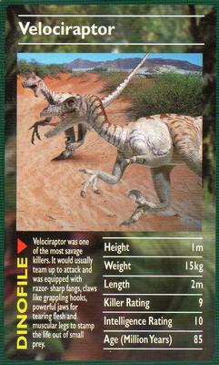 2003 Top Trumps Dinosaurs #NNO Velociraptor Front