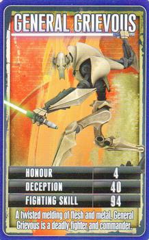 2010 Super Mini Top Trumps Star Wars Rise of the Bounty Hunters #NNO General Grievous Front