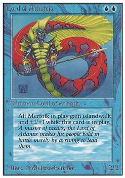 1993 Magic the Gathering Unlimited #NNO Lord of Atlantis Front