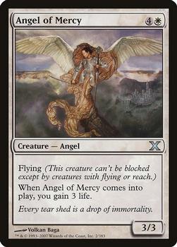 2007 Magic the Gathering 10th Edition #2 Angel of Mercy Front