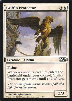 2012 Magic the Gathering 2013 Core Set #16 Griffin Protector Front