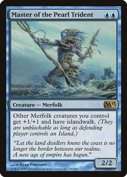 2012 Magic the Gathering 2013 Core Set #59 Master of the Pearl Trident Front