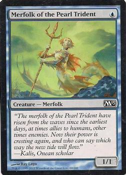 2012 Magic the Gathering 2013 Core Set #60 Merfolk of the Pearl Trident Front