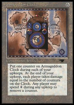1994 Magic the Gathering Antiquities #NNO Armageddon Clock Front