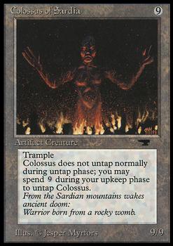 1994 Magic the Gathering Antiquities #NNO Colossus of Sardia Front