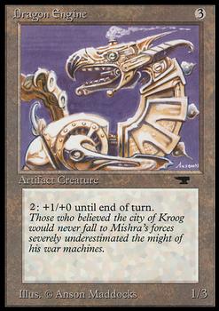 1994 Magic the Gathering Antiquities #NNO Dragon Engine Front